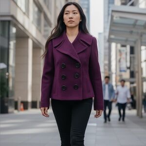 Inc purple jacket small double breasted